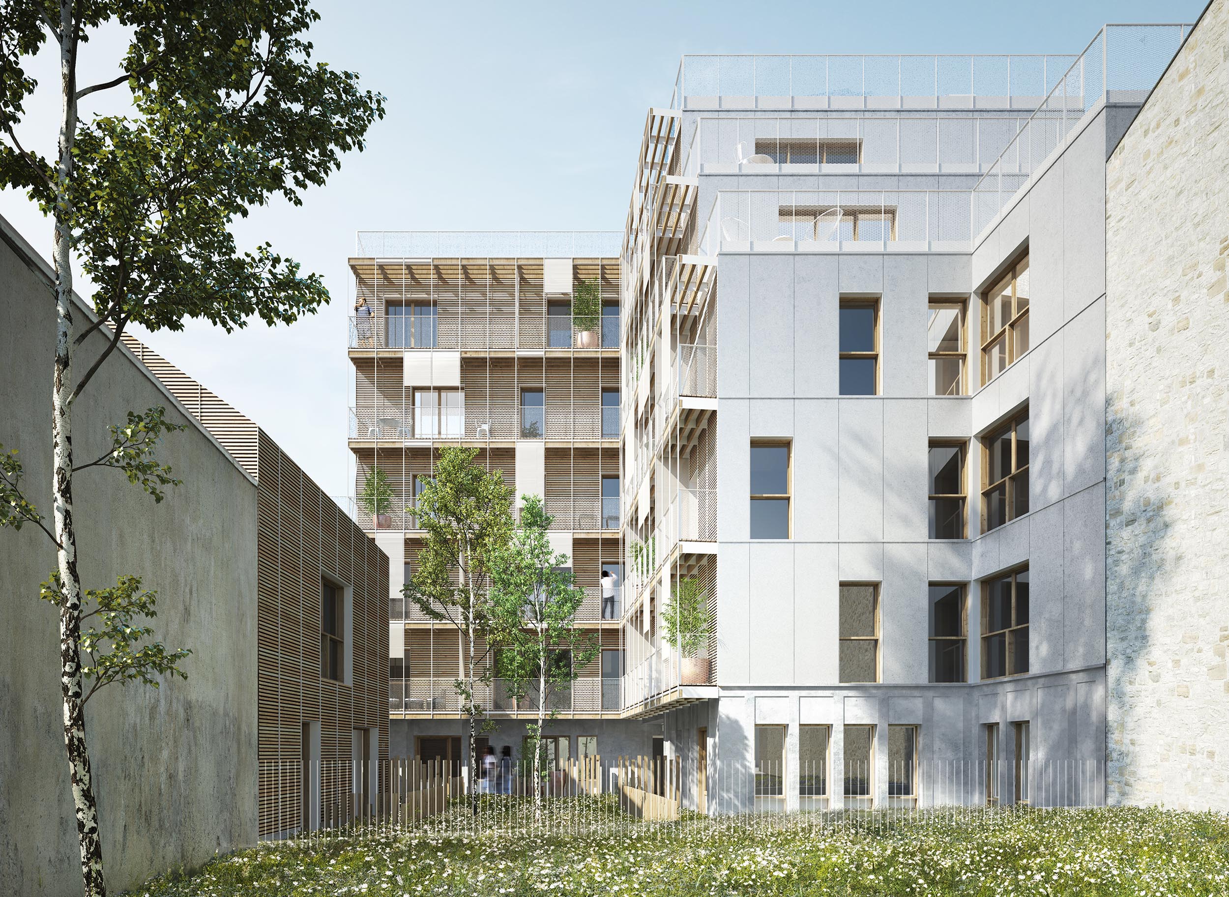 50 logements en structure bois à Paris XXe | en chantier - 